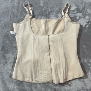 Body Slim-ca Nude Corset Waist Slimmer Faja Latex Lined Shapewear Size 44